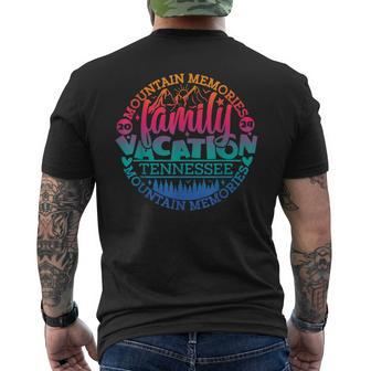 Tennessee Family Vacation Road Trip 2024 Mountain Gatlinburg Men's T-shirt Back Print | Mazezy DE