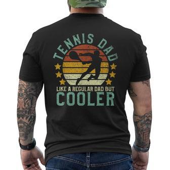 Tennis Dad Tennis Player Instructor Father's Day Men's T-shirt Back Print - Monsterry UK
