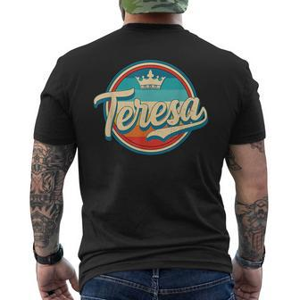 Teresa Retro Name Vintage First Name Teresa Men's T-shirt Back Print - Monsterry DE