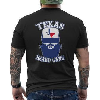 Texas Beard Gang Mens Back Print T-shirt - Thegiftio UK