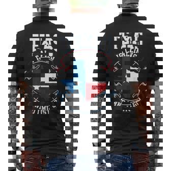 Texas Is Calling And I Must Go Men's T-shirt Back Print - Monsterry