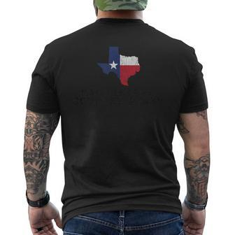 Make Texas A Country Again Graphic Black Idea Men's T-shirt Back Print - Monsterry UK
