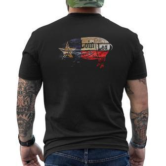 Texas Flag Bbq Pork Butcher Cuts Barbecue Mens Back Print T-shirt - Thegiftio UK