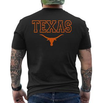 Texas State Vintage Longhorn Proud Texan Men's T-shirt Back Print - Monsterry UK