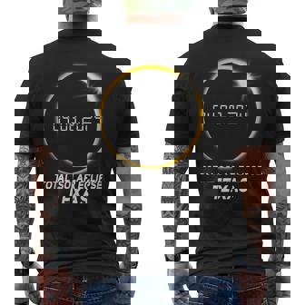 Texas Total Solar Eclipse 2024 Usa 04082024 Avril T-shirt imprimé au dos - Cadeauxyz