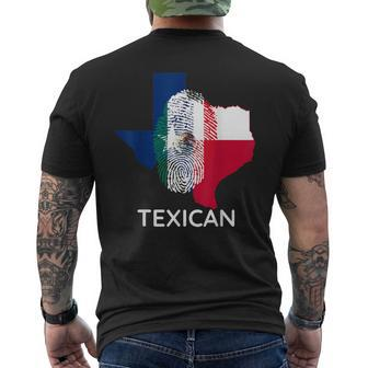Texican Vintage Tex Mex Chicano Texas Texican Men's T-shirt Back Print - Monsterry