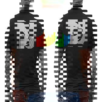 Texto De Dj Con Ecualizador De Coloración Led Para Discjockey Dj Camiseta Hombre Estampado Espalda - Regaloses