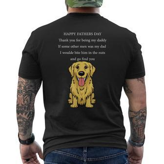 Thank You For Being My Daddy Dog If Some Other Fathers Day Men's T-shirt Back Print - Monsterry CA