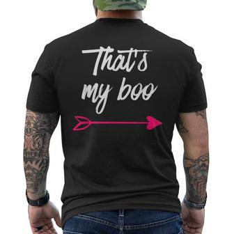 Thats My Boo Thats My Bae Matching For Couples Men's T-shirt Back Print - Monsterry