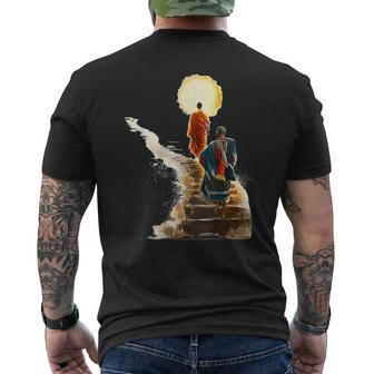 Thich Minh Tue On Back Monks Vietnamese Men's T-shirt Back Print - Monsterry CA