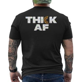 Thick Af Donut Fitness Weightlifting V7 Mens Back Print T-shirt - Thegiftio UK