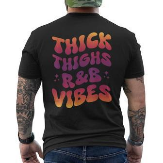 Thick Thighs And R&B Vibes Hip Hop Men's T-shirt Back Print - Monsterry