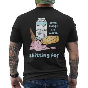 Some Things Are Worth Shitting For Mens Back Print T-shirt - Seseable