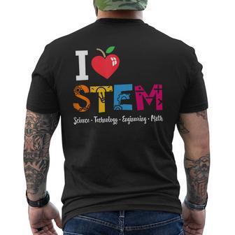 Think Outside The Box Steam Back To School Stem Teacher Men's T-shirt Back Print - Monsterry