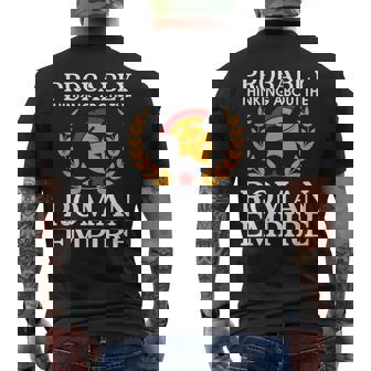 Thinking About The Roman Empire Roman History Men's T-shirt Back Print - Thegiftio