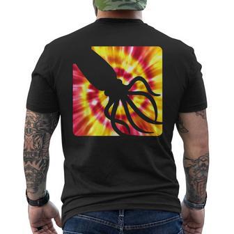 Tie Dye Squid For Squid Lovers Men's T-shirt Back Print - Monsterry UK