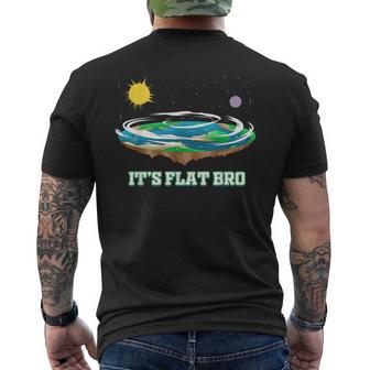 Tierra Plana It's Flat Bro Conspiración Flat Earth Camiseta Hombre Estampado Espalda - Regaloses