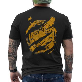 Tiger Wild Cat Claw Chinese Bengal Animal Men's T-shirt Back Print - Monsterry DE