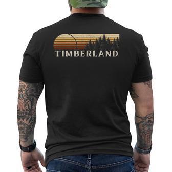 Timberland Wi Vintage Evergreen Sunset Eighties Retro Men's T-shirt Back Print - Monsterry DE