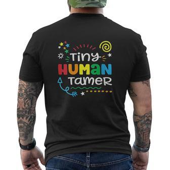 Tiny Human Tamer Mens Back Print T-shirt - Thegiftio UK