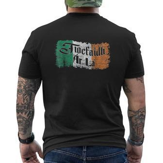 Tiocfaidh Ar La Vintage Ireland Irish Flag Mens Back Print T-shirt - Thegiftio