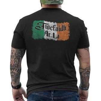 Tiocfaidh Ar La Vintage Ireland Irish Flag Men's T-shirt Back Print - Monsterry UK