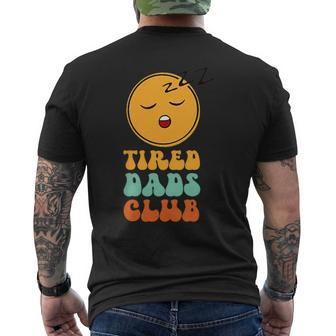 Tired Dads Club Car Race Track On Dad Daddy Fathers Day Mens Men's T-shirt Back Print - Thegiftio UK