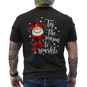Tis The Season To Sparkle Matching Family Men's T-shirt Back Print - Monsterry CA
