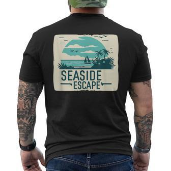 Tolle Flucht Am Meer Mit Segelboot-Kostüm T-Shirt mit Rückendruck - Seseable