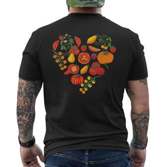 Tomatenliebe Hobby Gardener Gardener Garden Tomato T-Shirt mit Rückendruck - Seseable