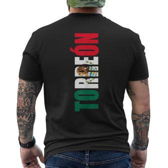 Torreon Coahuila Mexico Mexican Flag Men's T-shirt Back Print - Monsterry AU