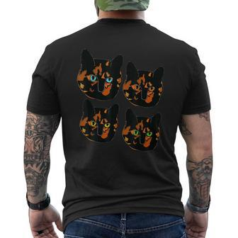 Tortitude Feisty Tortie Tortoiseshell Cat Lover Men's T-shirt Back Print - Monsterry CA