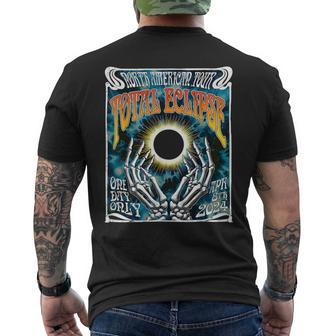 Total Eclipse 2024 Retro North American Concert Tour Men's T-shirt Back Print | Mazezy