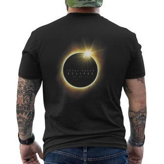 Total Eclipse Map Path Of Totality Lover April 8 2024 Men's T-shirt Back Print - Seseable