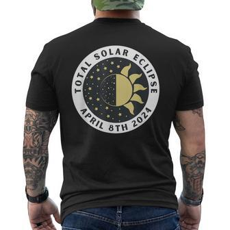 Total Eclipse Total Solar Eclipse Totality 2024 Men's T-shirt Back Print - Monsterry DE