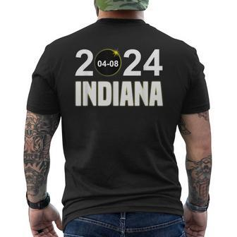 Total Solar Eclipse 04082024 Indiana Solar Eclipse Men's T-shirt Back Print - Thegiftio UK