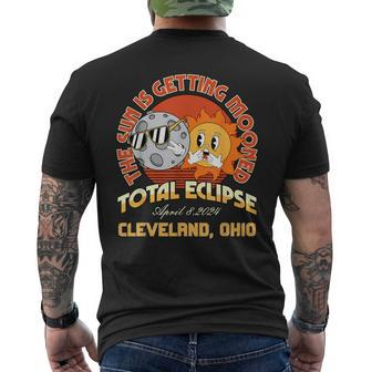Total Solar Eclipse 040824 Cleveland Ohio Men's T-shirt Back Print | Mazezy
