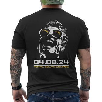 Total Solar Eclipse 2024 America 080424 Men's T-shirt Back Print - Monsterry UK