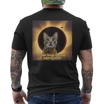 Total Solar Eclipse 2024 April 8 Ufos America Eclipse Solar Men's T-shirt Back Print - Thegiftio