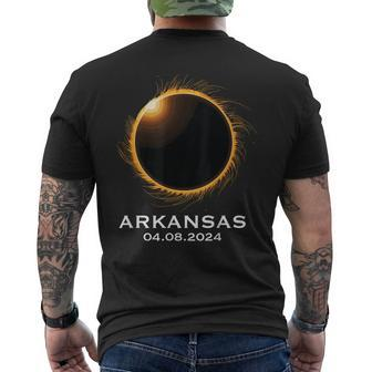 Total Solar Eclipse 2024 April Totality 04082024 Arkansas Men's T-shirt Back Print | Mazezy