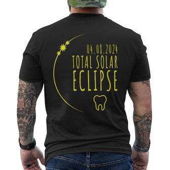 Total Solar Eclipse 2024 Dentist Th Dental Healthcare Men's T-shirt Back Print | Mazezy UK