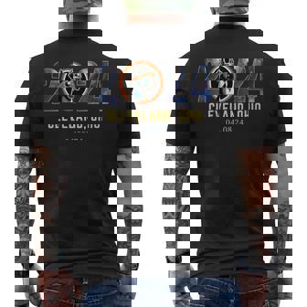 Total Solar Eclipse 2024 Dog Cleveland Ohio Totality Men's T-shirt Back Print - Thegiftio