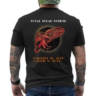 Total Solar Eclipse 2024 Eagle Ender The Eclipse April 2024 Men's T-shirt Back Print - Seseable