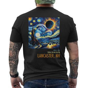 Total Solar Eclipse 2024 Lancaster Nh Men's T-shirt Back Print - Thegiftio UK