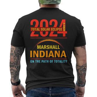 Total Solar Eclipse 2024 Marshall Indiana April 8 2024 Men's T-shirt Back Print - Monsterry AU