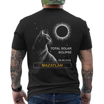 Total Solar Eclipse 2024 Mazatlan 2024 Cat Men's T-shirt Back Print | Seseable CA