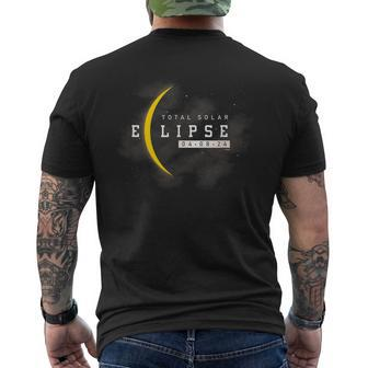 Total Solar Eclipse 2024 Moon Lovers Moon Observation Men's T-shirt Back Print | Mazezy