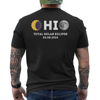 Total Solar Eclipse 2024 Ohio Total Solar Eclipse Ohio Men's T-shirt Back Print - Monsterry UK
