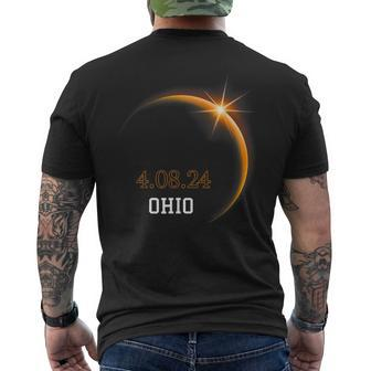 Total Solar Eclipse 2024 Ohio Totality Spring 40824 Men's T-shirt Back Print - Monsterry DE