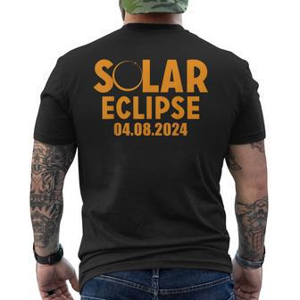 Total Solar Eclipse 2024 Path Of Totality Astronomy Men's T-shirt Back Print - Seseable